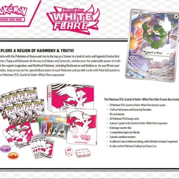 Pokémon TCG: SV White Flare Elite Trainer Box ETB (NEW, FACTORY SEALED) On Hand! - Picture 2 of 3